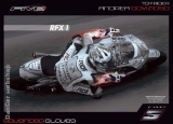 RFX1 Tribal Black MotoGP replika verseny kesztyû, fekete-fehér #3