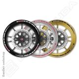 Barracuda Wheel stripes felnicsík piros/fehér #2