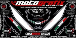 Ducati Hypermotard 07-09 hátsó numberboard kit
