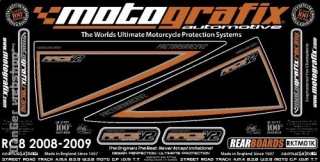 KTM RC8 Factory hátsó numberboard kit