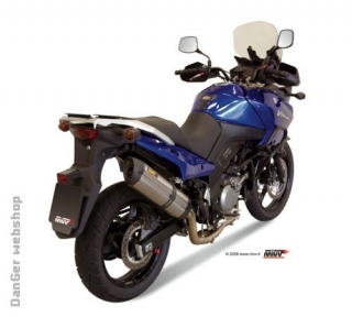 SUONO steel black slip-on kipufogódob, V-Strom 07