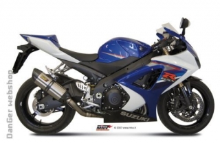 SUONO steel black dual slip-on kipufogódob, GSXR1000 07-08
