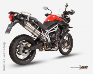 SUONO steel black slip-on kipufogódob, Tiger 800 11