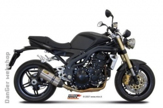 SUONO steel black slip-on kipufogódob, Speed Triple 07-09