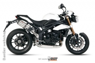 SUONO Dual slip-on kipufogódob, Speed Triple 11 
