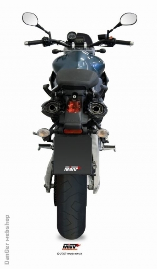 SUONO steel black dual slip-on kipufogódob, MT 03