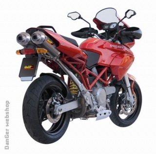 Oval titán dual slip-on kipufogódob, Multistrada 620