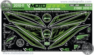 Kawasaki Z1000 elsõ és hátsó numberboard kit