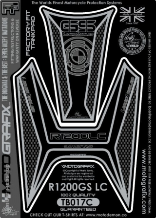 BMW R1200 GS LC tankpad fekete