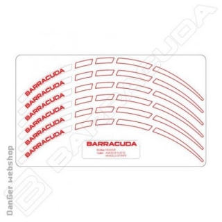 Barracuda Wheel stripes felnicsík piros/fehér