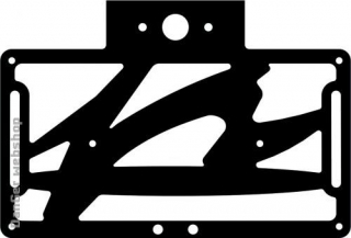 PISTA rendszámtartó konzol, R1 15-