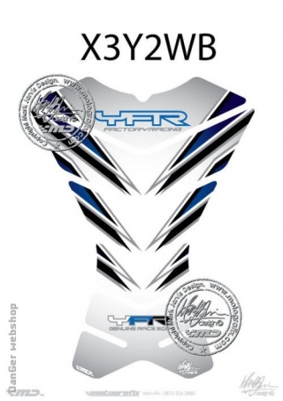 Yamaha YZF Factory Racing Fehér Tank Pad